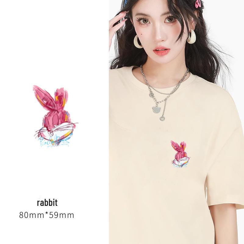 New Heat Transfer Stickers: Decorative Patterns for Couple's T-Shirts