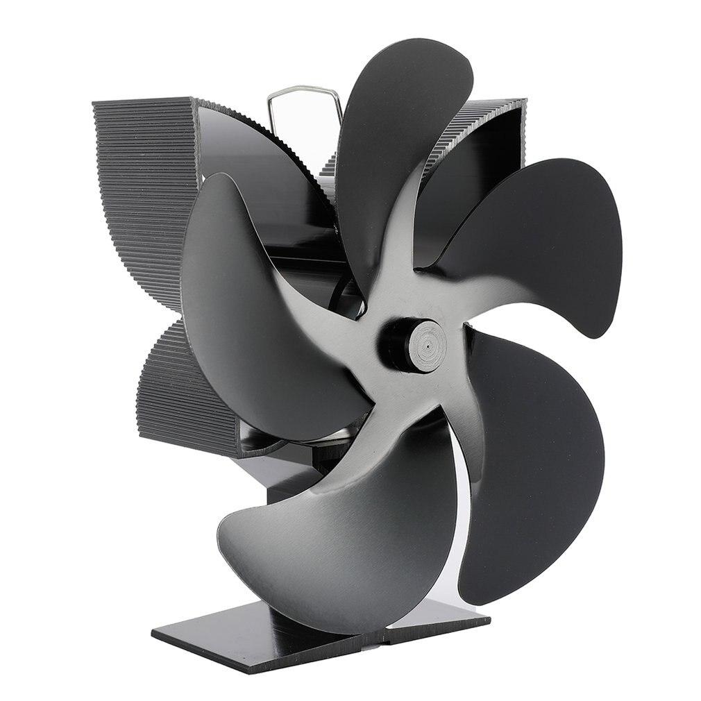 Five Blades Fireplace Heating Fan Efficient Air Heater Low Noise Fan Environmental Thermal Power Fireplace Heater Dropshipping