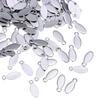 Blank Stainless Steel Tags Oval Oval Charms Jewelry Making Stamping Tags  DIY Jewelry Making