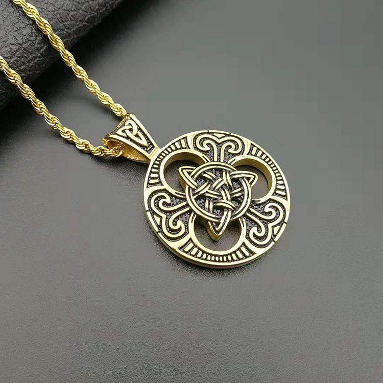 New Fashion Nordic Viking Retro Punk Jewelry Celtic Knot Pendant Necklace