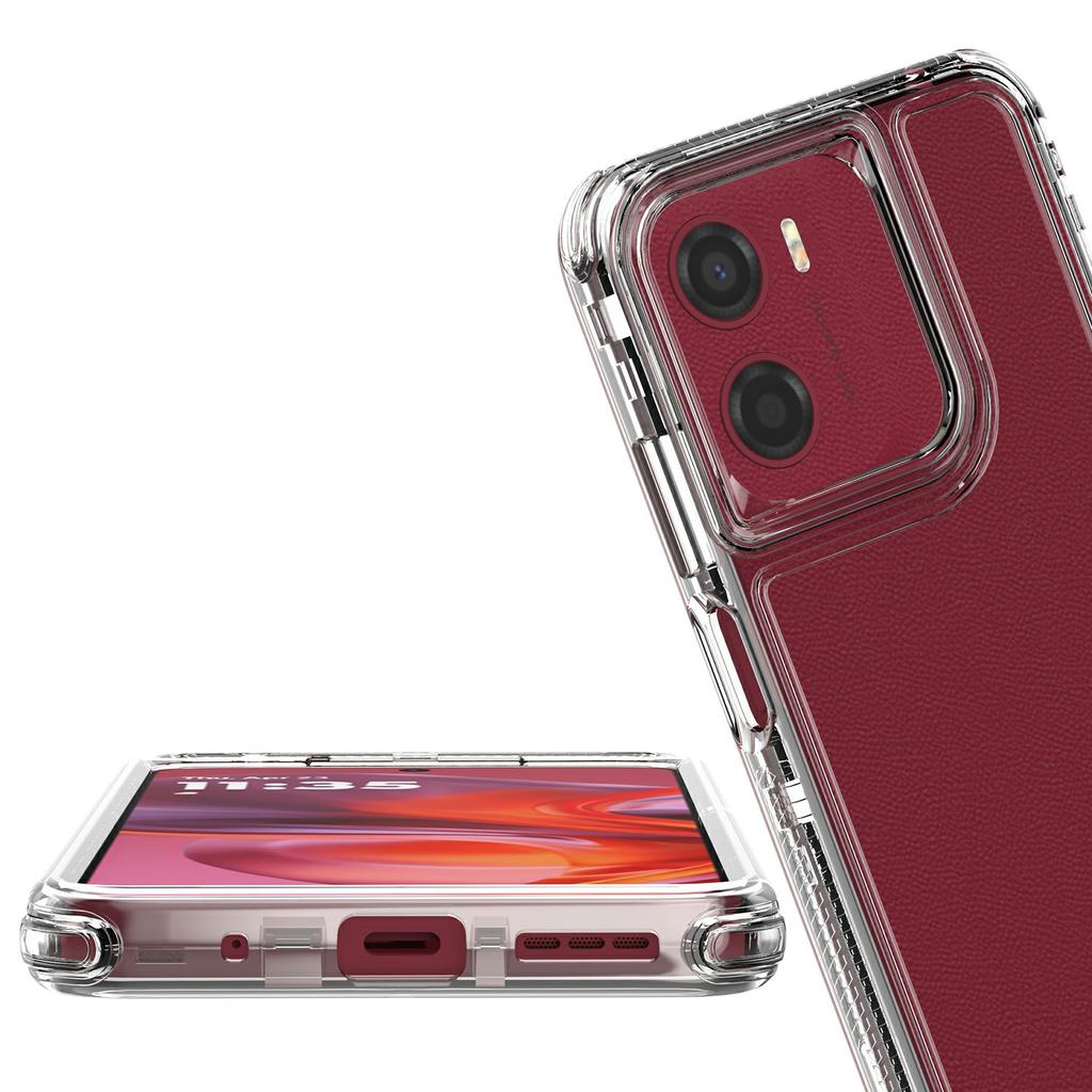 3 in 1 Detachable Case for Motorola Moto G05 4G/G15 4G/E15 4G Anti Drop Clear PC+TPU Phone Back Cover