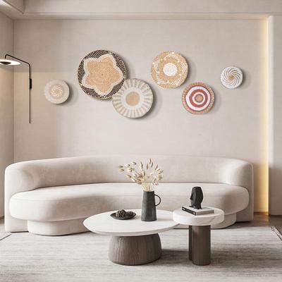 Nordic Straw Cattail Wall Art Ornament for Bedroom Decor