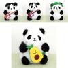 Panda Plush Toy Keychain For Bags And Gifts With Soft Pp Cotton Filling And Animal Design
