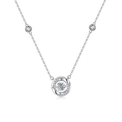 Mobius Smart Necklace Women's Simple Light Luxury Stainless Steel Beating Heart Clavicle Chain