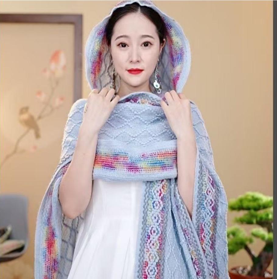 Yunnan Retro Tassel Shawl - Women's Autumn/Winter Cape Scarf for Travel & Vacation