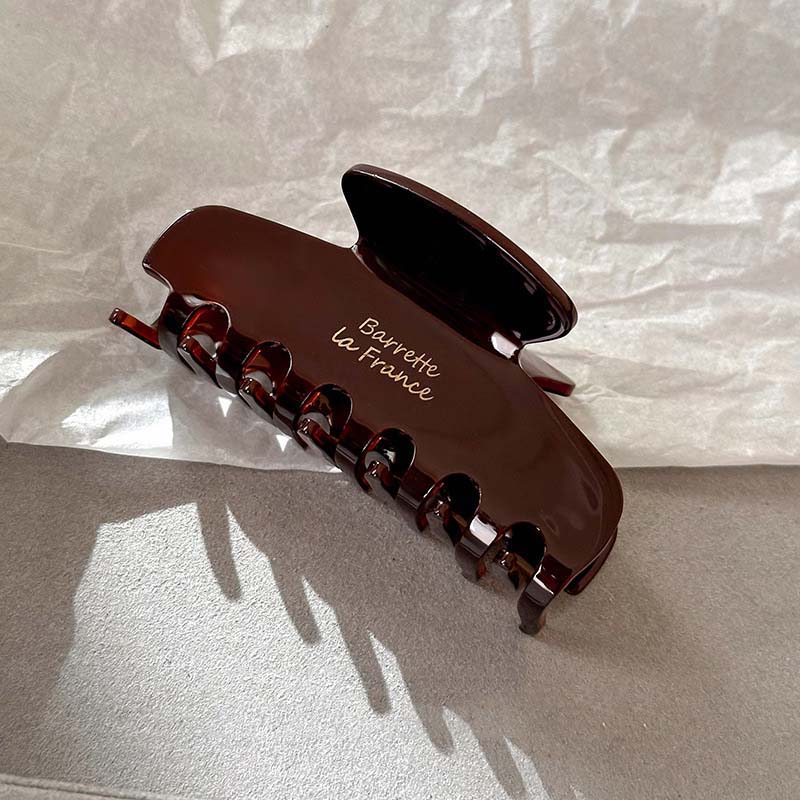France Fashion Acetate Grab Clip Retro Shark Clip Hair Claw for Women Girls Commute Outfit Matching Hair Accessories