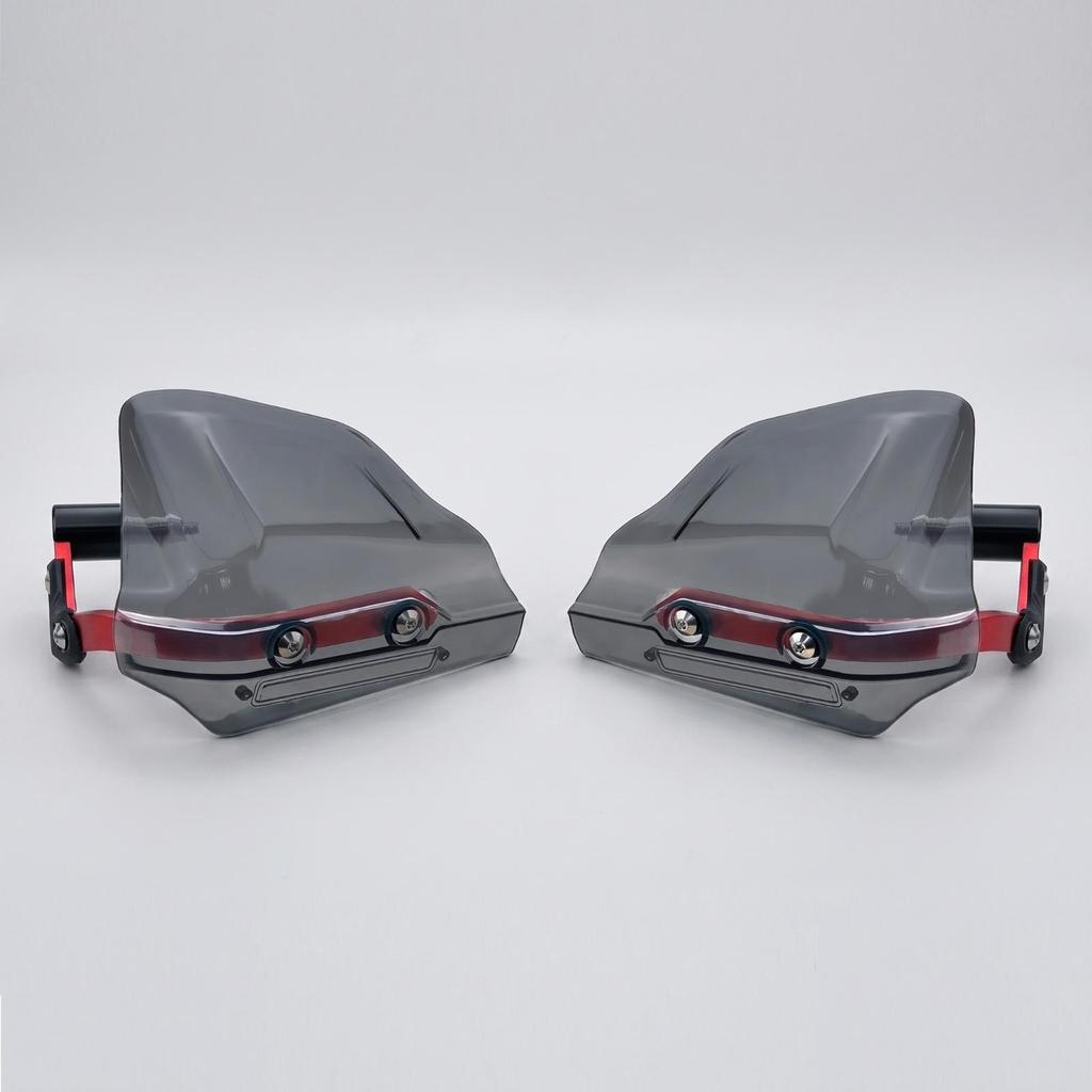 Motorcycle Handguards Clamp-on with Mounting Arms Smoked