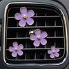 4PCs Flower Car Outlet Vent Perfume Clips Air Freshener Diffuser Conditioning Aromatherapy Perfume Clip Car Interior Decoration