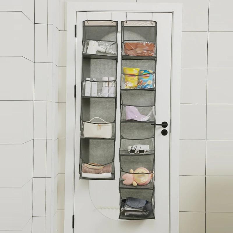 4/6Layer Cloth Storage Bag Hanging Bag Multi-layer Storage Bag Foldable Living Room Miscellaneous Multi-functional Storage Shelf