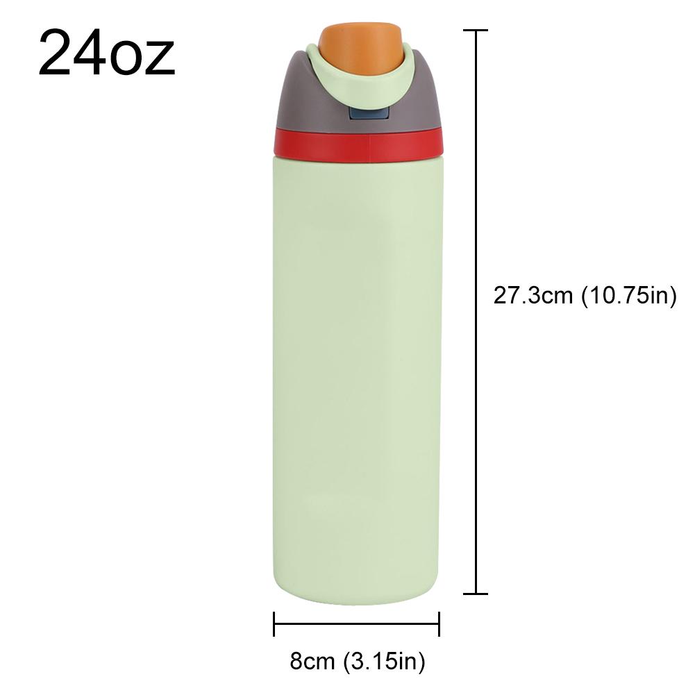 24/32oz Straw Insulated Tumbler with Handle Vacuum Insulated Cup 304 Stainless Steel Vacuum Thermal Insulated Mug for Women Men
