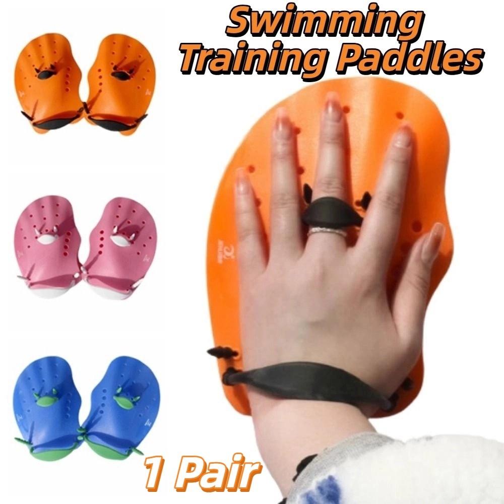Flexible Swimming Training Paddles Adjustable Finger Webbed Paddle  Swimming Training