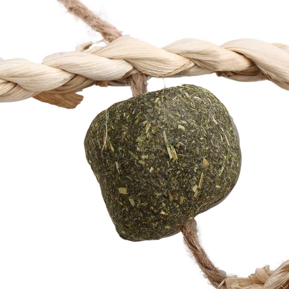 Rats Small Pets Natural Hanging Teeth Grinding Guinea Pigs Rabbit Treats Molar Rattan Ring Buuny Chew Cage Accessories