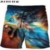 Außenhandel Sommer Tier Serie 3D Digital bedruckte Strandhosen Herren Trendige Shorts