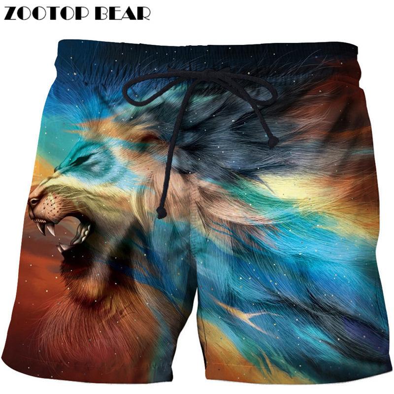 Außenhandel Sommer Tier Serie 3D Digital bedruckte Strandhosen Herren Trendige Shorts
