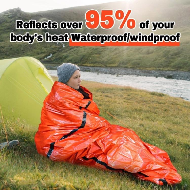 Heavy Type Emergency Sleep Bag With Whistles Waterproofed Insulation For Extreme Cold Weather Survival
