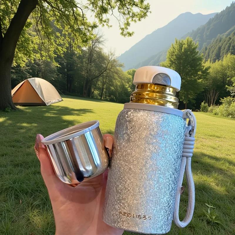 400ML Titanium Coated Insulated Tea Bottle - Dual Layer Tea Infuser for Health Brewing Loose Leaf Tea Gift Cup