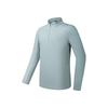 Men's FILA T-Shirts Men's Dark Gray-Green Stand Collar Moderate Straight Fit