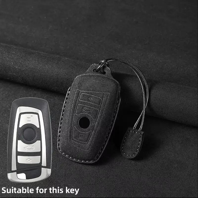 Leather Car Key Case Cover Shell Fob For Bmw 1 3 5 7 Series X1 X3 X4 X5 F10 F15 F16 F20 F30 F18 F25 M3 M4 E34 Car Accessories