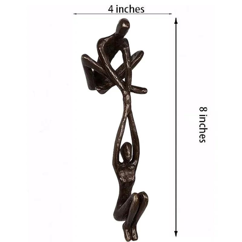 Man Holds Up Woman Statue Art Statue Lover Sculpture Ornaments Home Dance Couple Sculpture Art Creative Desktop Decoration Art