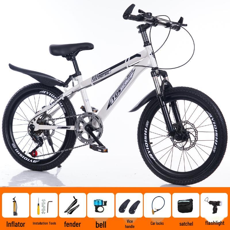 Children's Mountain Bike: Variable Speed, Disc Brake, Ages 6-12, Suitable for Boys, Girls, and Teens