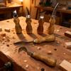 Stainless Steel Woodworking Carving Knife Set - Curved Blade, DIY Wood Shaving, Handmade Wood Carving, Digging Spoon Knife.