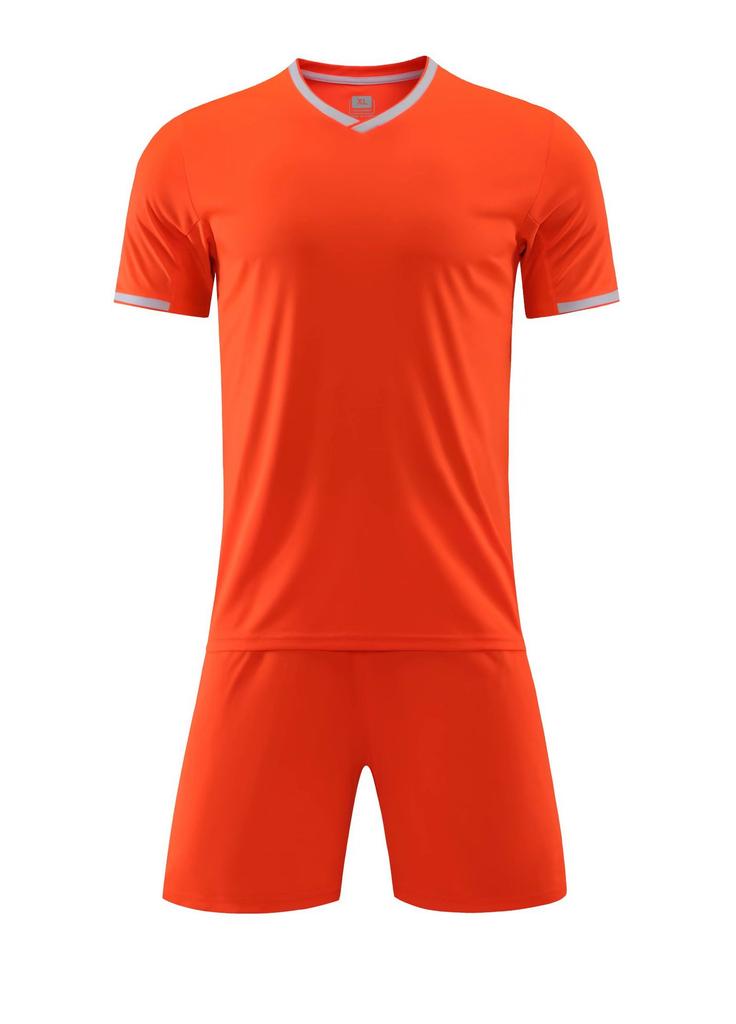 Adult Kids Soccer Uniform Set Breathable Sweat Absorption Quick Dry Soccer Jersey Stitching Color Competition Training Soccer Uniform