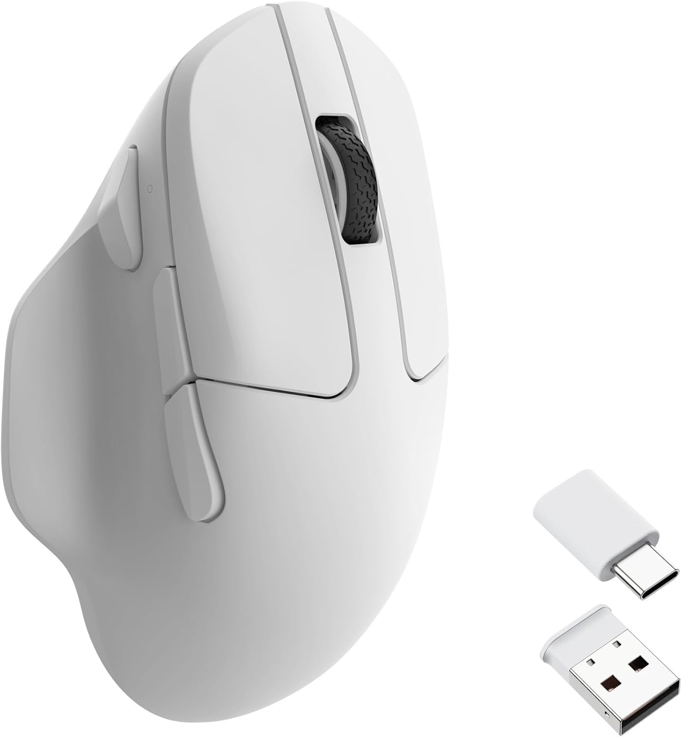 

Keychron M7 Wireless Gaming Optical Mouse, 2.4 GHzBluetooth 5.1Wired, 3-Mode Support, PixArt 3395 Sensor, Programmable Buttons, Side Scroll Button,