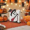 Cute Holiday Dining Accessories Halloween Ghost Wooden Napkin Holder, Paper Towel Decorative Stand Stand, Freestanding Tissue Dispenser Organizer for