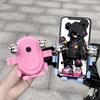 Cute Cartoon Shockproof Phone Holder for Bikes and Electric Vehicles - Ideal for Navigation and Delivery Riders