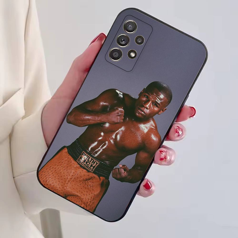 

Boxing Floyd Mayweather-FM Phone Case Black Silicone Soft For Samsung S25,S24,S21,S22,S23,S30,Ultra,S20,Plus,Fe,Lite Samsung S21lite