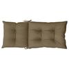 Hochlehner Seat Cushions 2 Pcs. Melange Taupe 120 X 50 X 7 Cm Fabric
