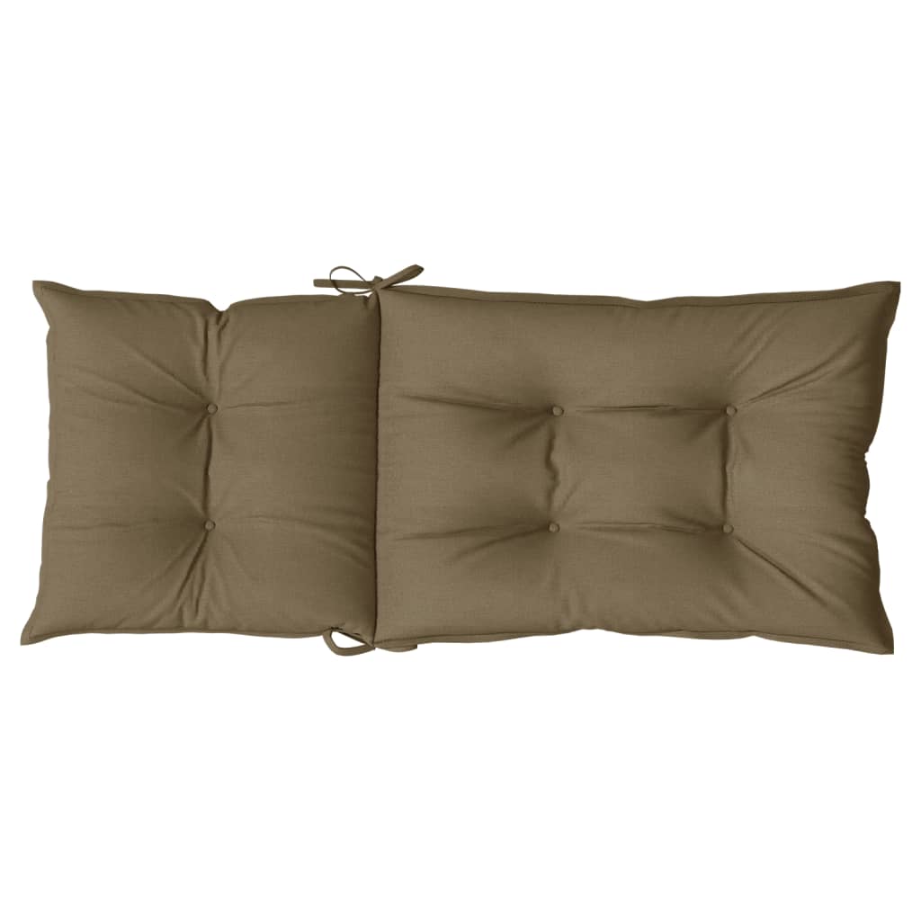 Hochlehner Seat Cushions 2 Pcs. Melange Taupe 120 X 50 X 7 Cm Fabric
