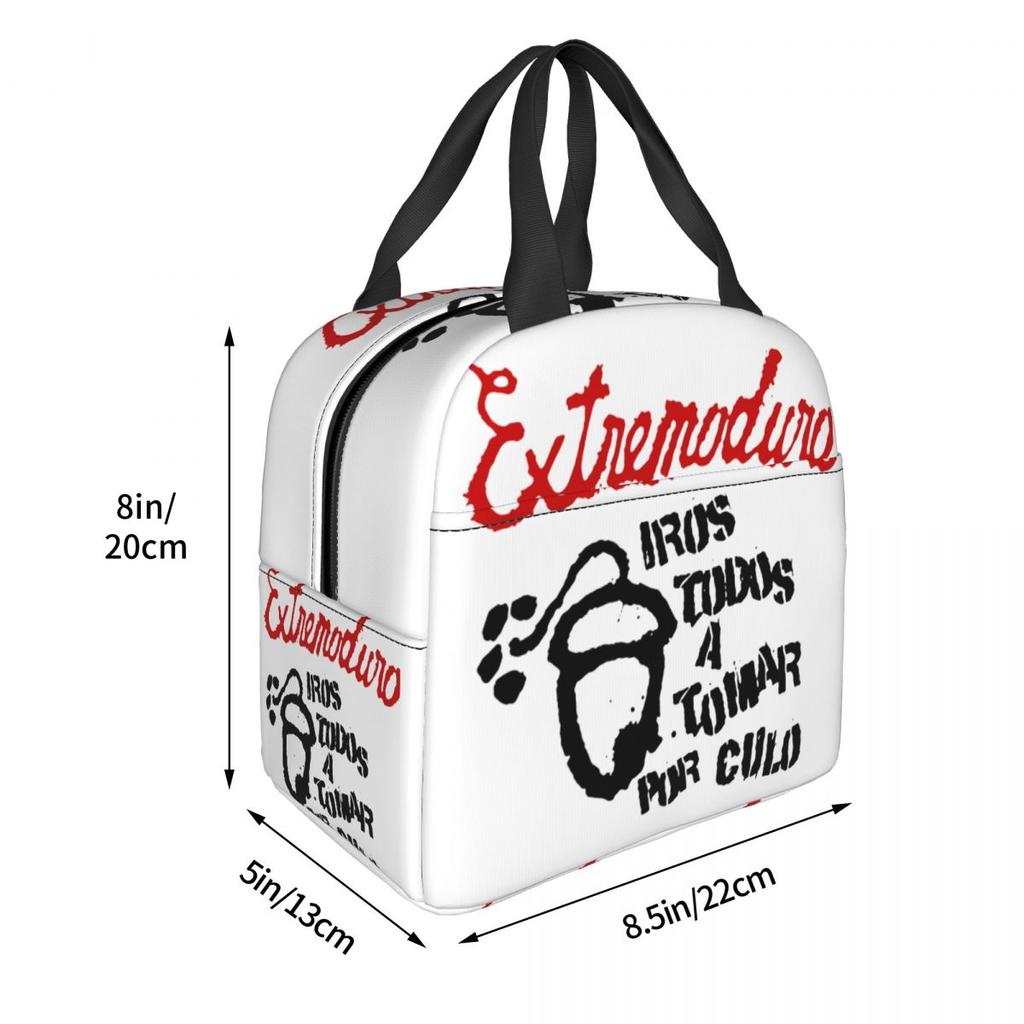 Extremoduro Album Rock Band Thermal Insulated Lunch Bags for Travel Portable Food Bag Container Thermal Cooler Lunch Boxes