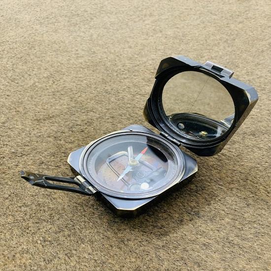 Kelvin Hughes 1917 Brunton Compass Solid Brass Compass Marine Mirror Compass Nautical Ship Vintage Compass