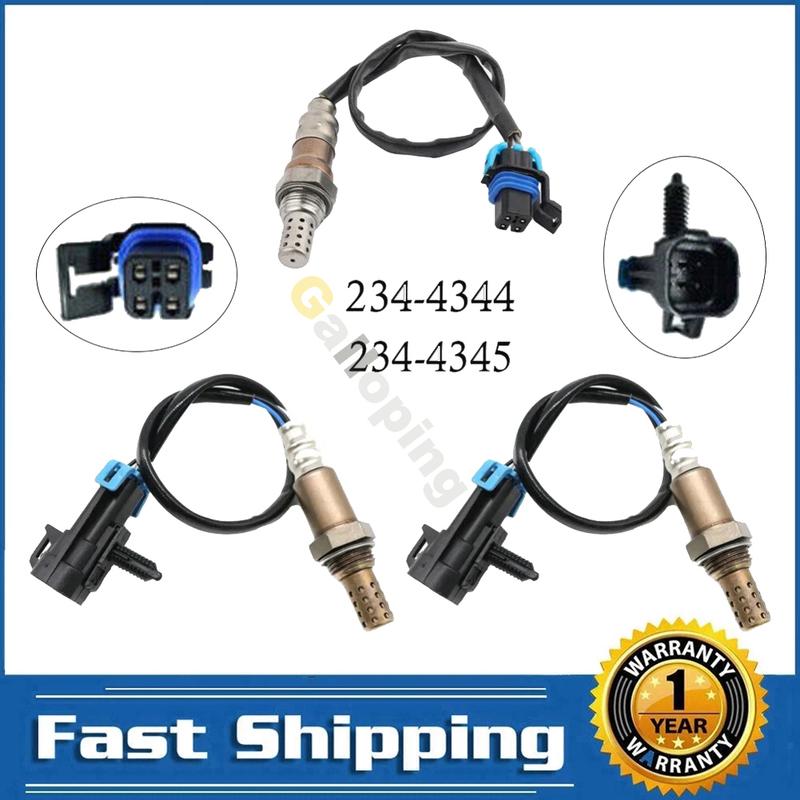 

3pcs O2 Oxygen Sensor 1 2 for Chevrolet Astro Gmc Safari 4.3L V6 2003 2004 2005 Upstream Downstream 4 Wires Lambda Auto Parts
