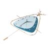 Nordic Light Luxury Clock Fashion Deer Head Wall Clock Living Room Household Decoration