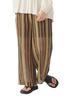 B:MING LIFE STORE by BEAMS Women's Indian Striped Lace Pants (Sizes S-M) Beige