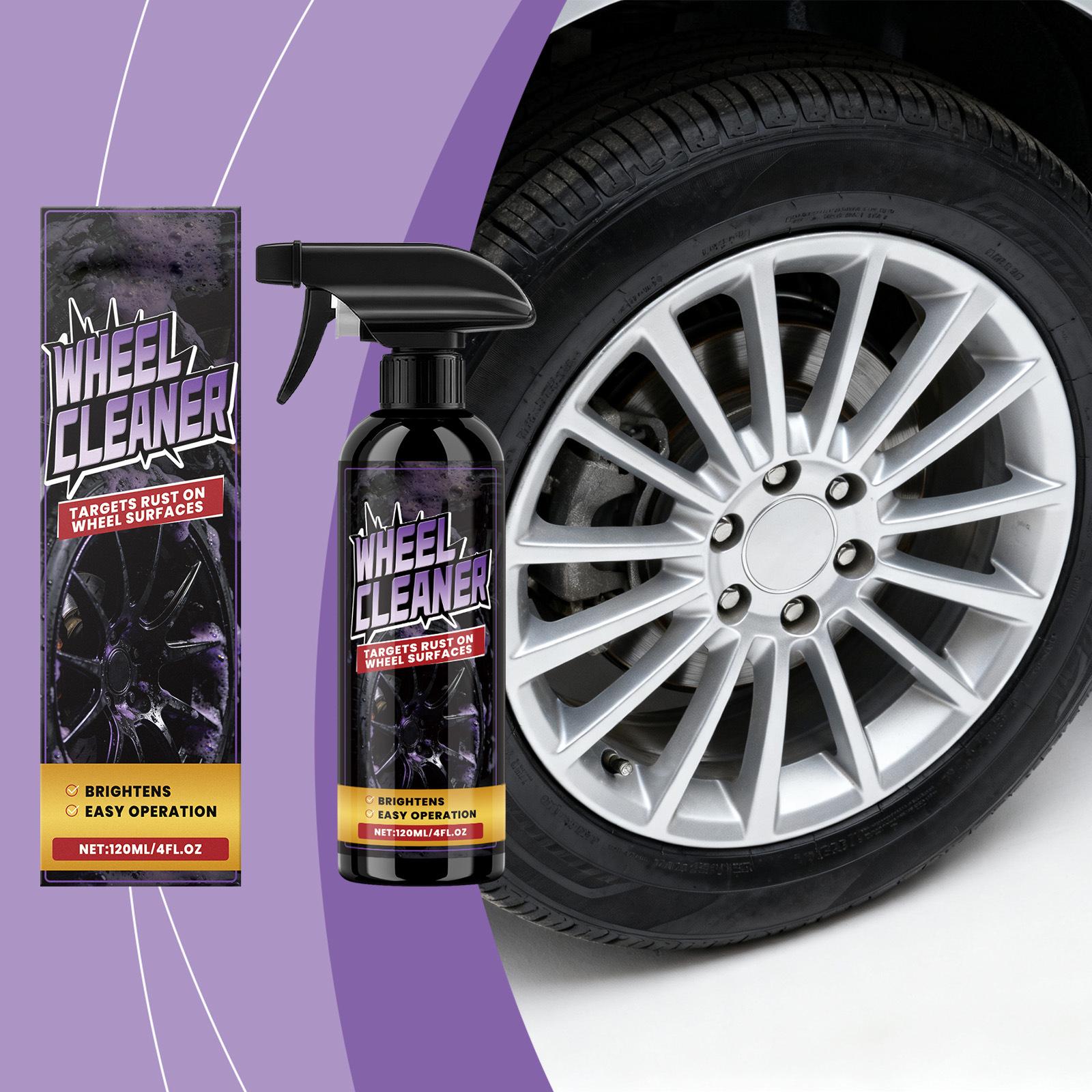 Car wheel cleaning spray  tire cleaning and maintenance spray  120ml One Size
