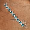Blue Topaz Gemstone : 925 Sterling Silver Handmade Multi Gemstone Bracelet Jewelry