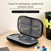 Travel Pill Organizer Weekly Duallock Portable Case 7 Large Compartments Sealed Medicine Container Vitaminfish Oilsupplement