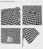 Camicia da uomo elegante con motivo pied de poule - Doppio bottone, retrò, casual e di alta qualità