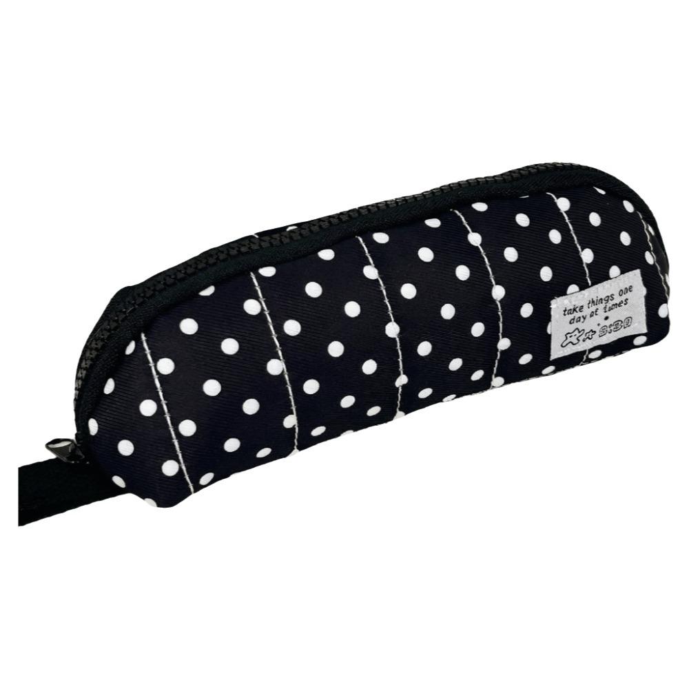 Y2k Pen Bag Cloth Pencil Pouch Makeup Cosmetic Storage Polka Dot Pencil Case  Kids Children