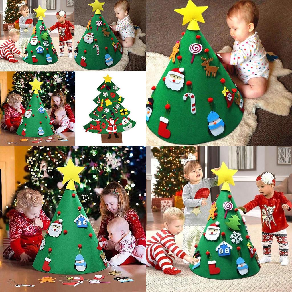 Adorable Diy 3d Cone Felt Christmas Tree Ideal For Toddler's Festive Decorations