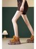 Women's Genuine Leather Thick-Soled Martin Boots - British Style Retro Brown Cowhide Short Boots for Autumn/Winter 2025
