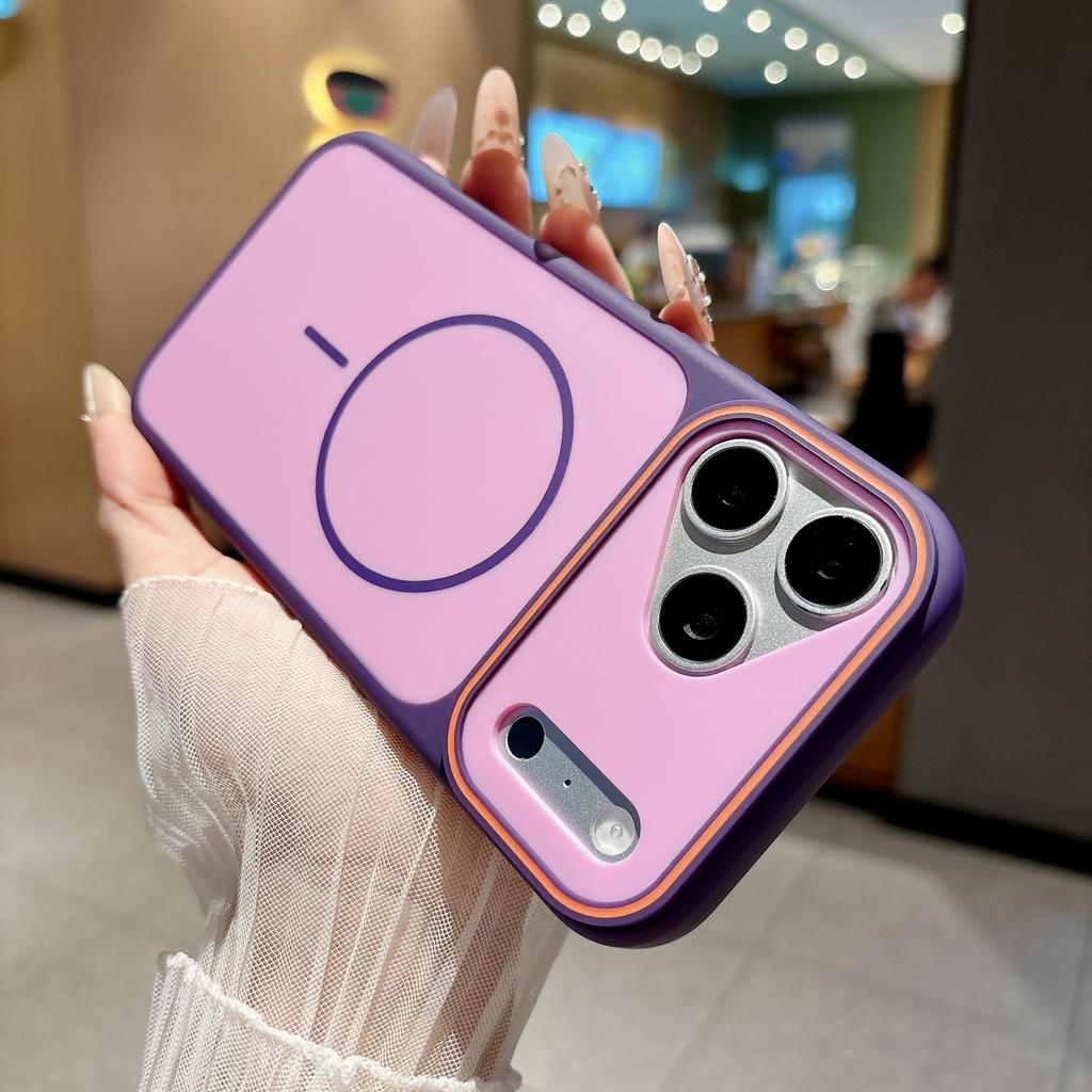Magnetic Skin-feel Shockproof Case for iPhone 17 Pro Max 16 15 14 13 12 for Magsafe Comfortable Grip Slim Wear Resistant Cover