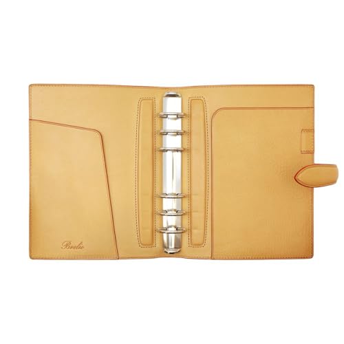 Brelio Bible Minerva System Planera Box, Średnica Pierścieni 30mm, Naturalny Pasek, 589 40