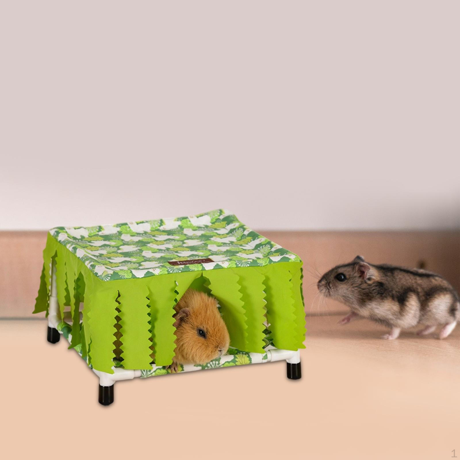 

Comfortable And Breathable Nest for Guinea Pigs, Hamsters, Squirrels, Chinchillas, Hedgehogs, Rats, зелёный