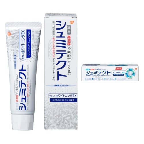 

[.co.jp Exclusive] Shumitect Whitening Toothpaste for Sensitive Teeth, High Fluoride Concentration + Bonus, Fresh Mint, Set of 2 (x 1)