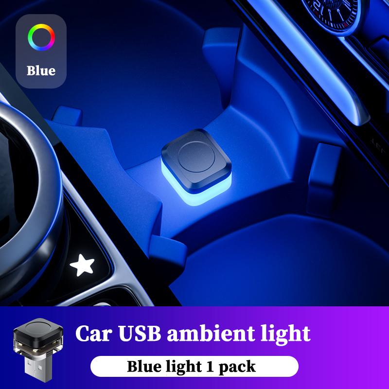 LED car ambient light USB cigarette lighter decorative light ambient light in car universal car ambient light without wiring