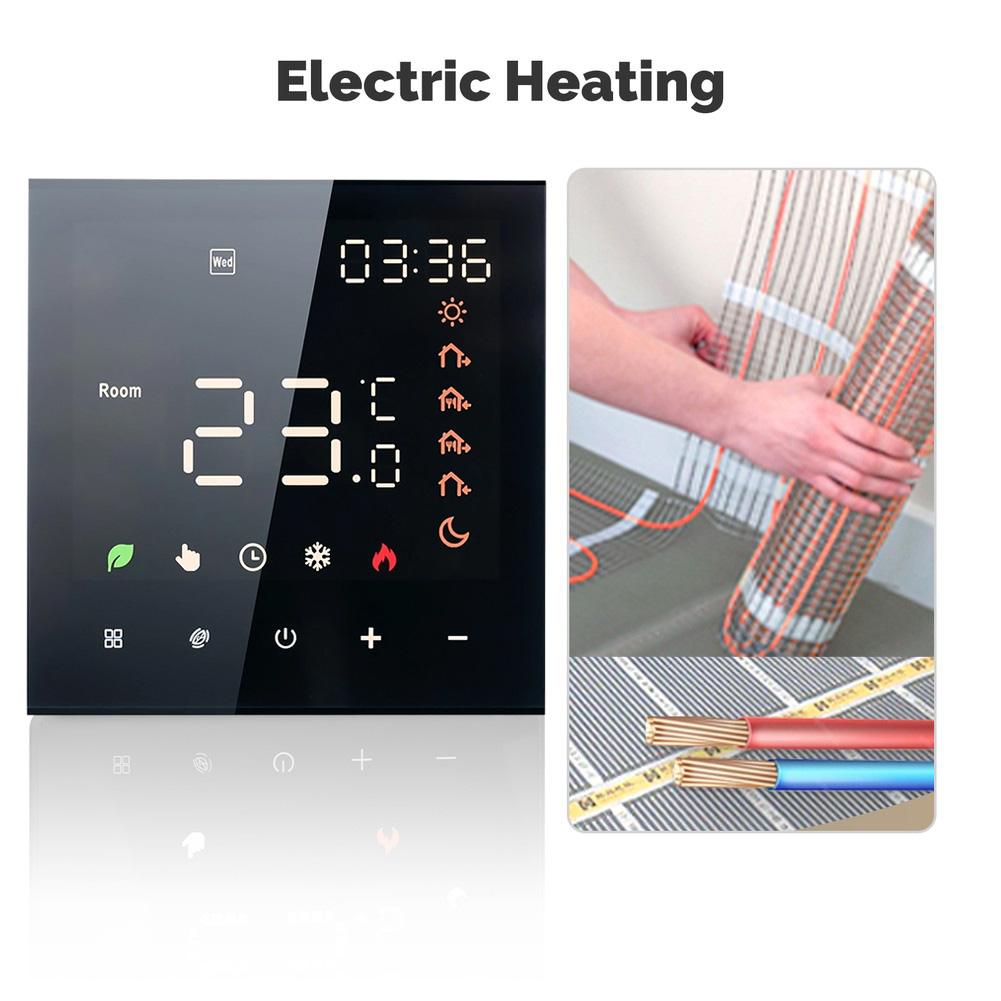 Home Climate Management Smart Thermostat Energy Saving Device Elegant Design Enhanced Safety Features Heating And Cooling